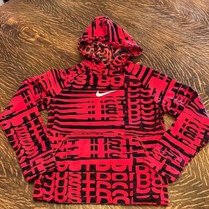 Boys Red and Black Nike hoodie. New. Never worn.
